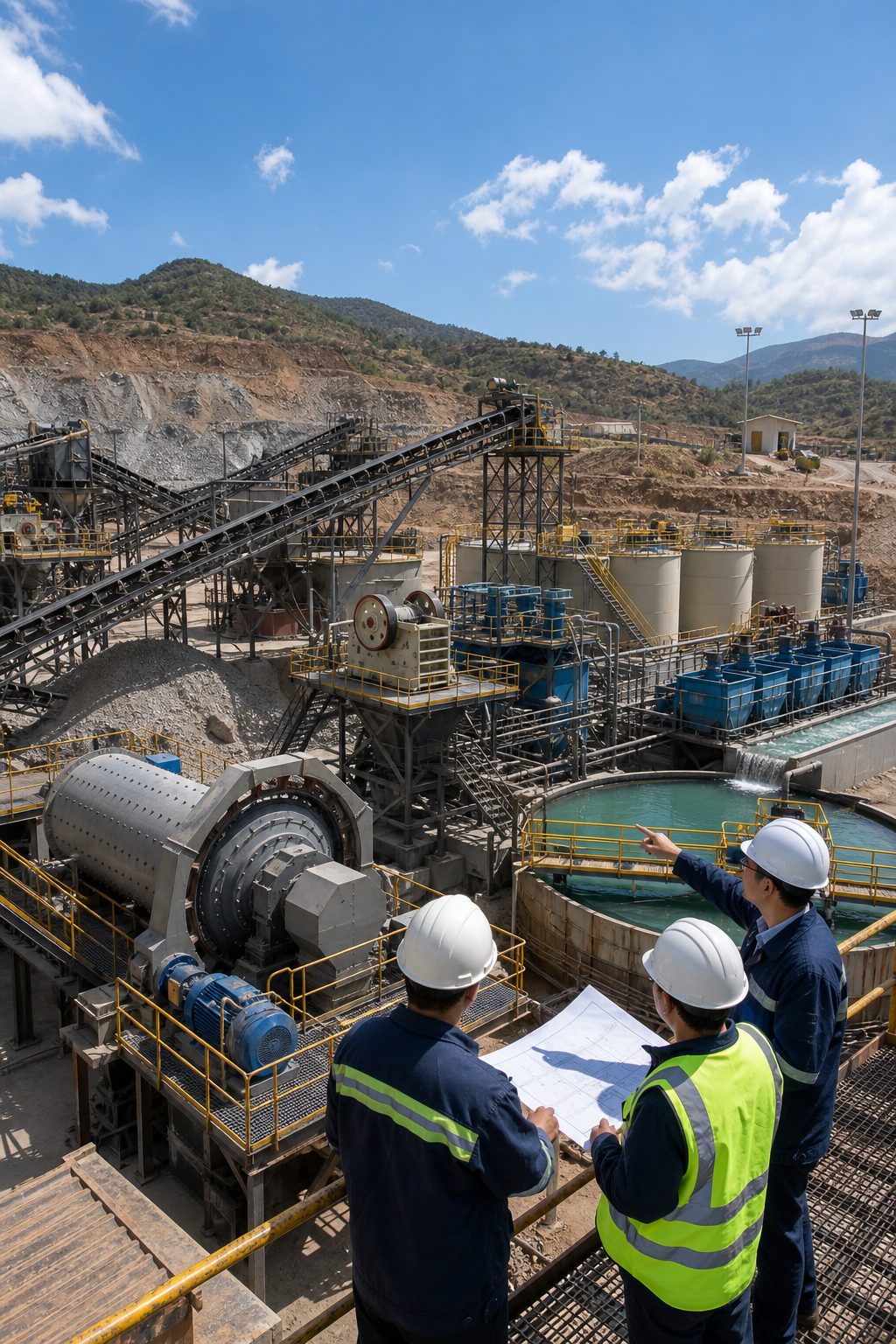 Mineral-processing project and plant support reference